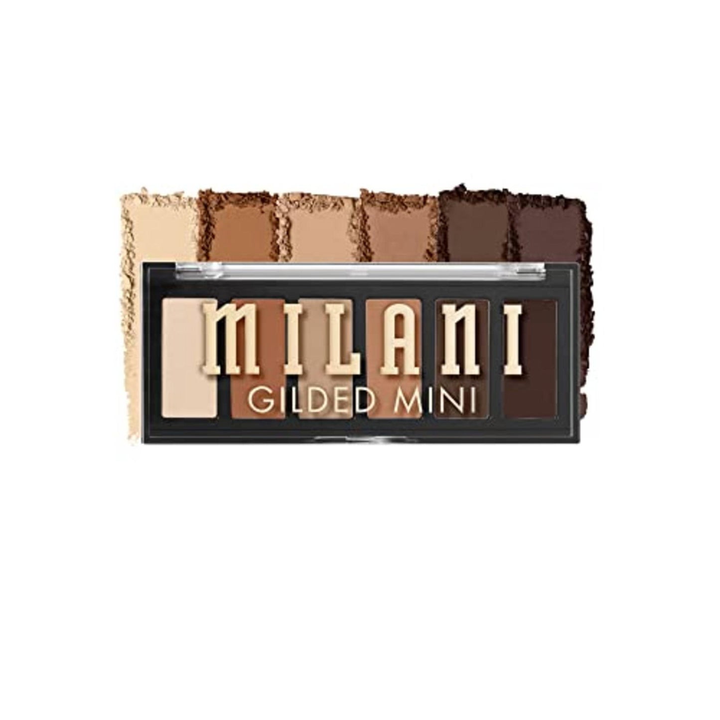 Milani, Gilded Mini, Eyeshadow Palette, 110, Whiskey Business, 6, 6 pcs, 3.9 g