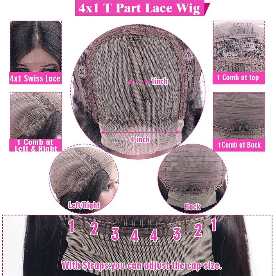 13x4 Glueless Kinky Straight Bob Wig | Ready-to-Wear | Brazilian Remy Hair | 100% Human Hair Luxegan