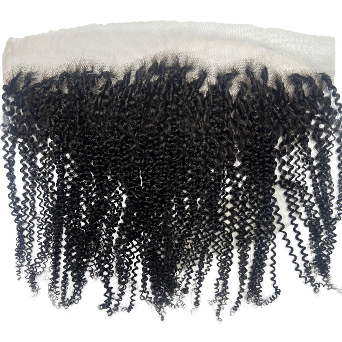 Afro Kinky 13x4 HD Lace Human Hair Frontal Luxegan