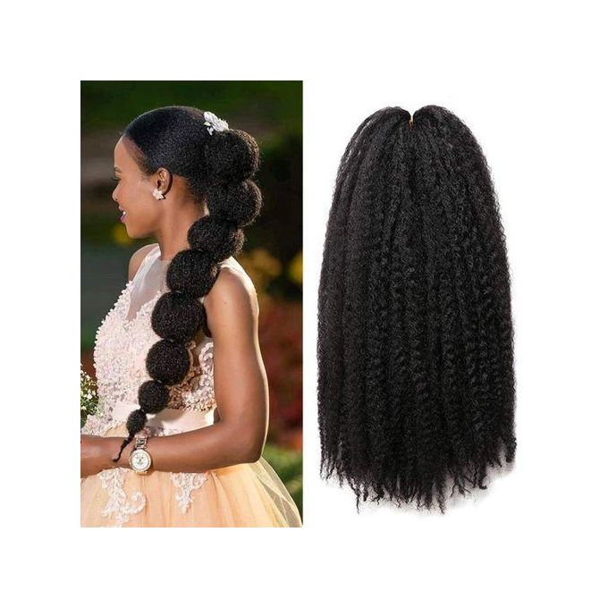 18" Marley Hair for Braids | Afro Kinky Ombre Braiding Hair | Kanekalon Extensions | 30 Strands/Pack - Luxegan