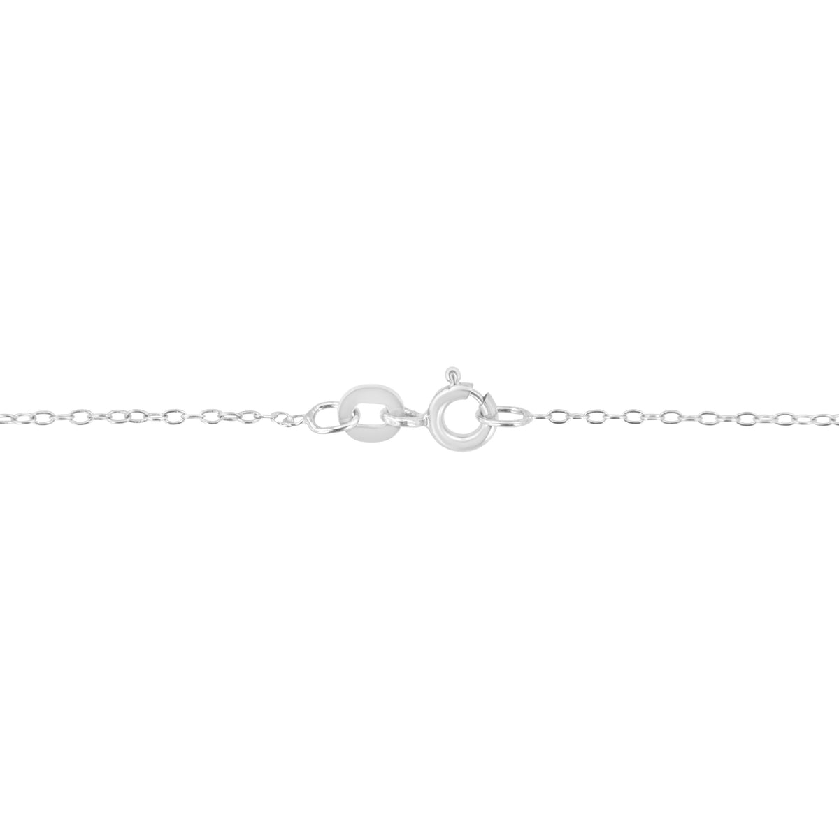 Collar con colgante de racimo floral de diamante de oro blanco de 14 K y 1/2 quilate (HI, SI2-I1)