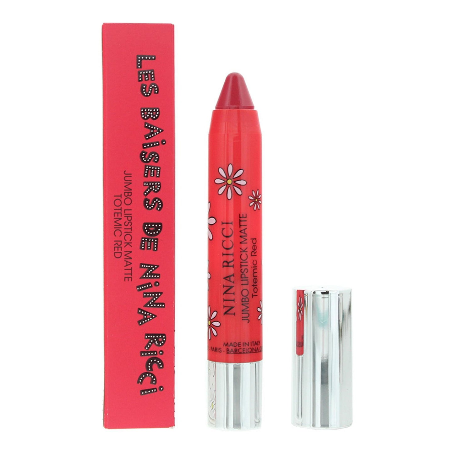 Nina Ricci, Jumbo Lipstick Matte, Matte, Cream Lipstick, Totemic Red, 2.5 g
