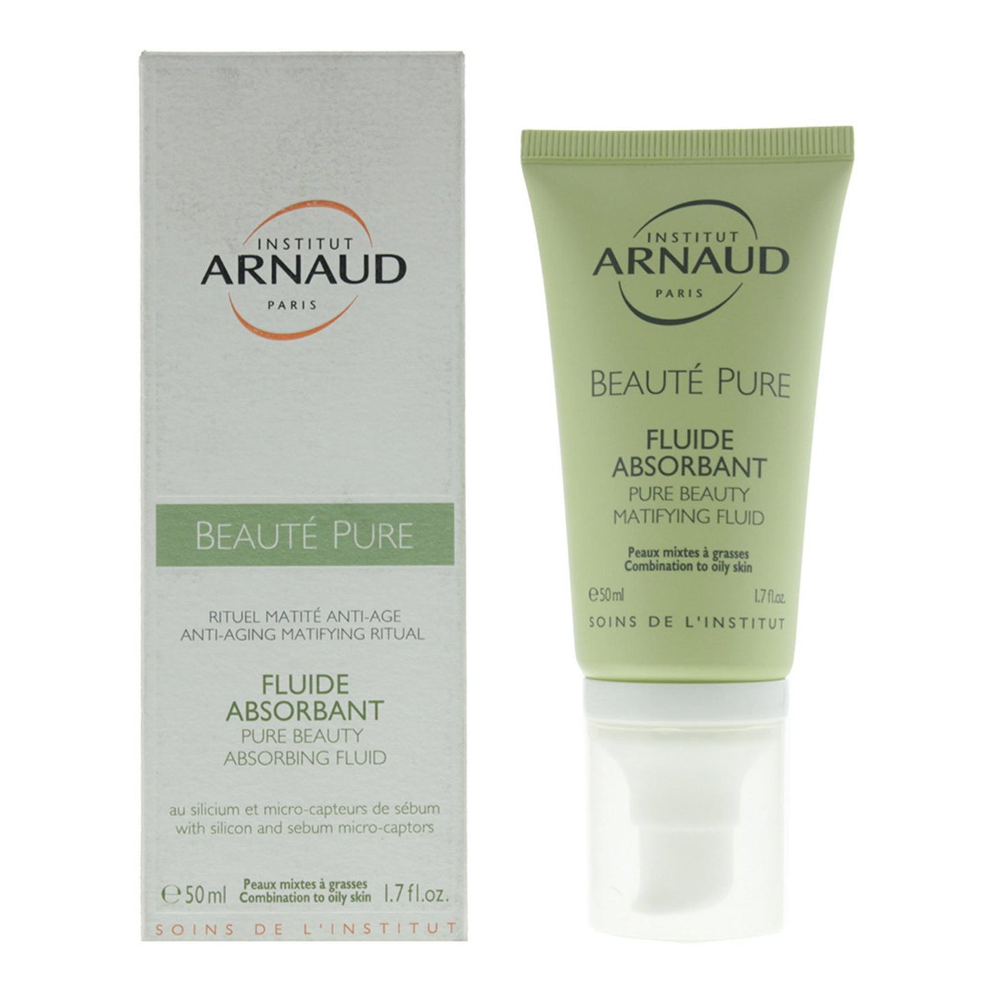 Institut Arnaud, Pure Beauty, Mattifying, Hydration, Fluid, For Face, 50 ml
