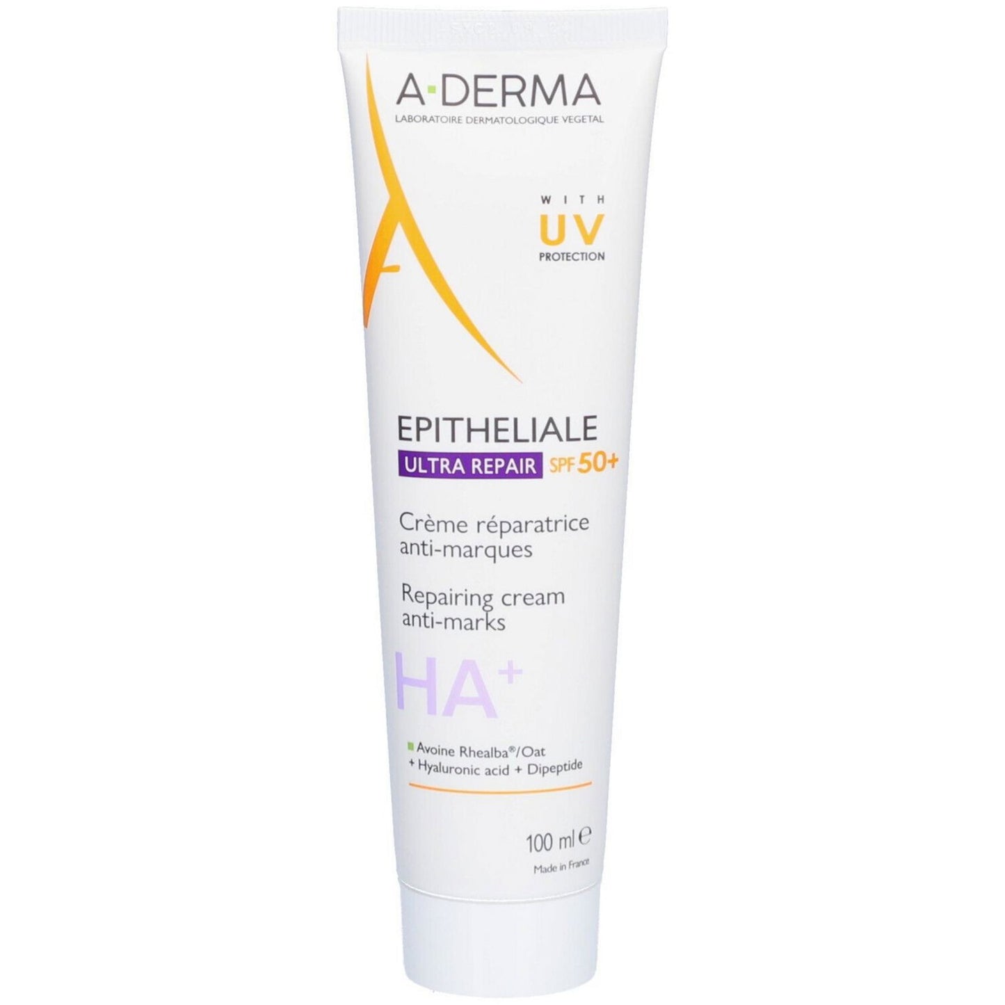A-Derma, Epitheliale Ultra Repair, Paraben, Repair, Daily, Cream, For Face & Body, SPF 50+, 100 ml
