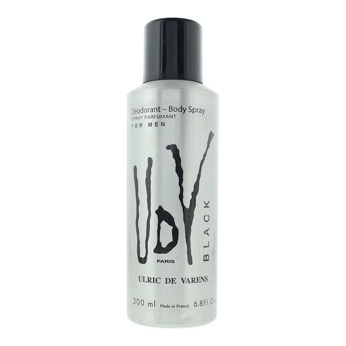 Ulric De Varens, Black, Deodorant Spray, For Men, 200 ml
