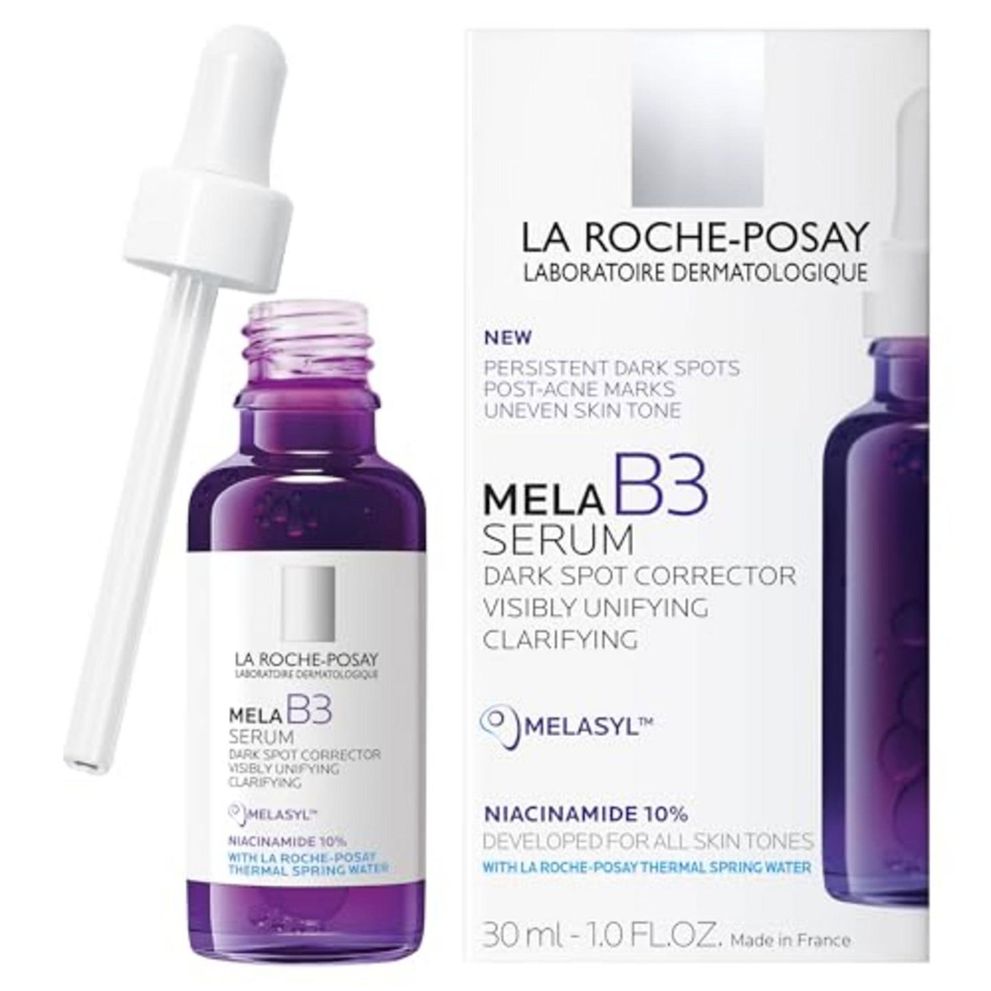 La Roche-Posay, Mela B3, Niacinamide 10 %, Anti-Dark Spots, Serum, Face, 30 ml