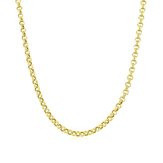 Cadena Rolo de Oro Amarillo de 10k y 2.3mm