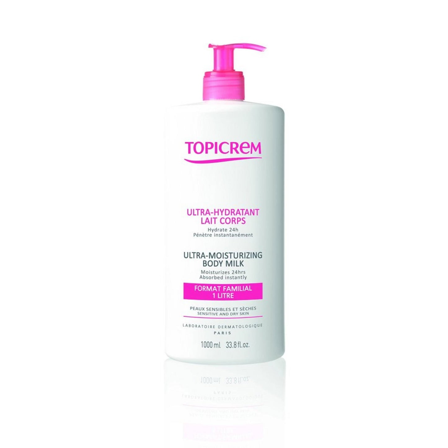 Topicrem, Ultra Hydratant, Body Milk, 1000 ml