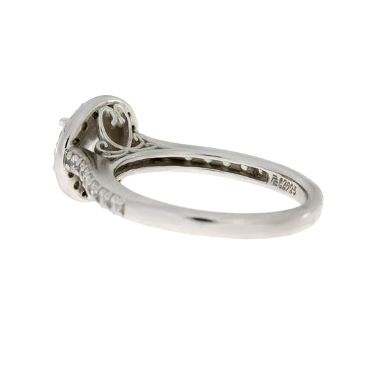 Anillo de circonita cúbica de plata de ley