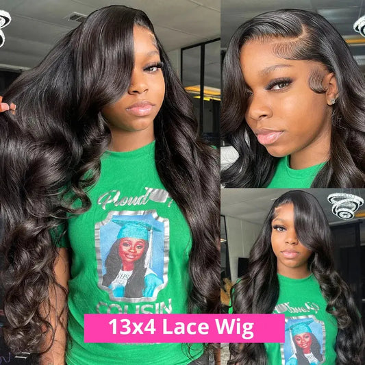 40 Inch Body Wave 13x6 Hd Lace Frontal Wig Human Hair 360 Brazilian Pre Plucked Lace For Women 13x4 Lace Front Wigs 250 Density Luxegan