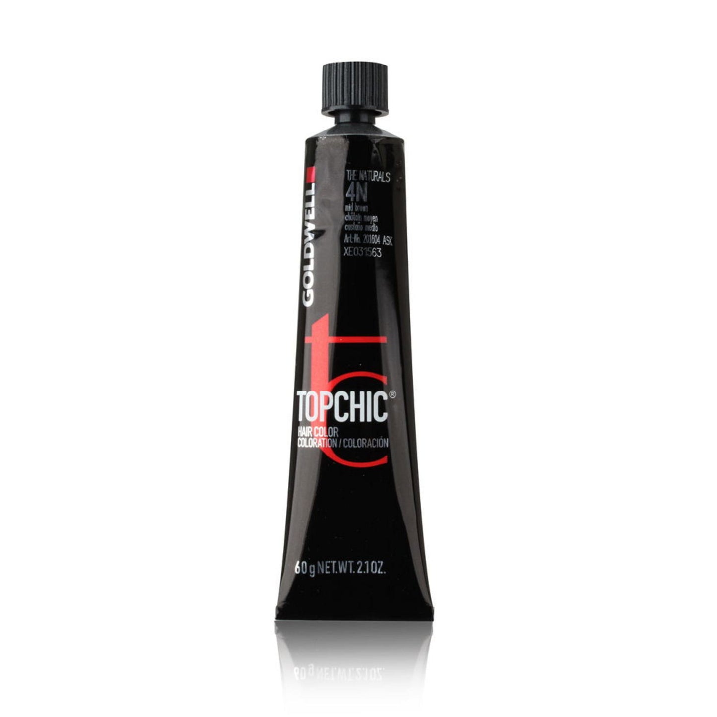 Goldwell, TopChic, Permanent Hair Dye, 4N Middle Brown, 60 ml