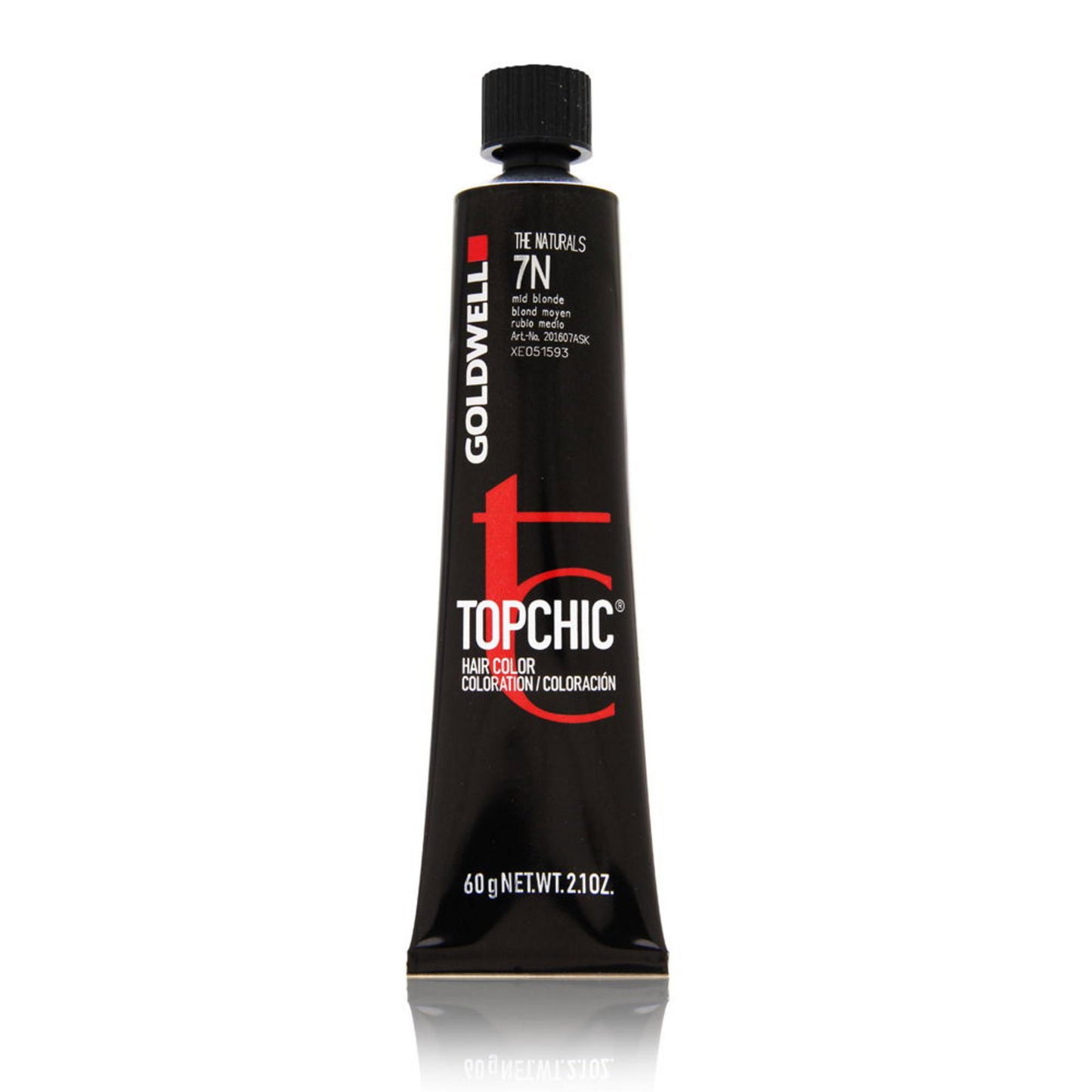 Goldwell, TopChic, Permanent Hair Dye, 7N Medium Blonde, 60 ml