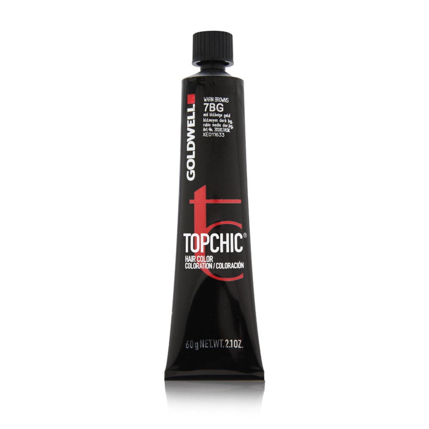 Goldwell, TopChic, Permanent Hair Dye, 7BG Middle Blonde Beige Gold, 60 ml