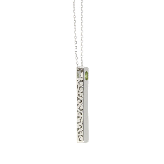 Colgantes de moda de peridoto de plata esterlina