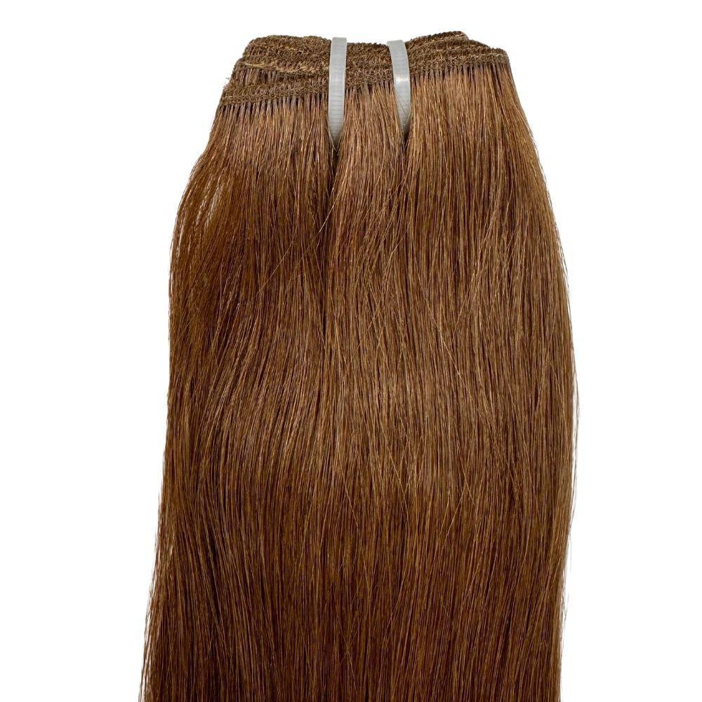 Raw Medium Brown Straight 100% Human Hair Bundles Luxegan