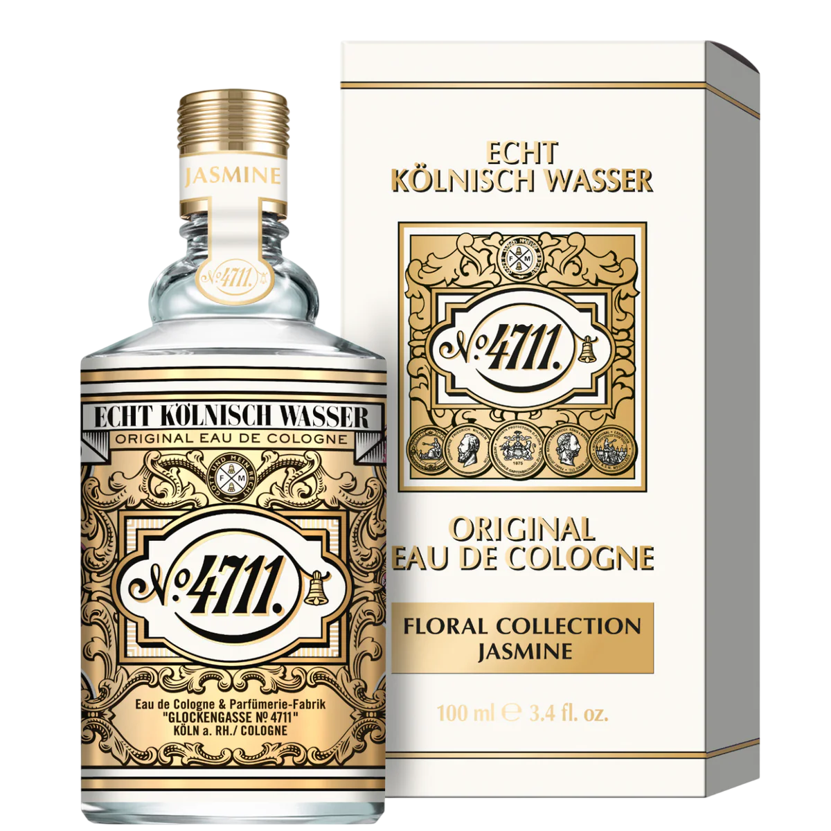 4711, Floral Collection Jasmine, Eau De Cologne, Unisex, 100 ml