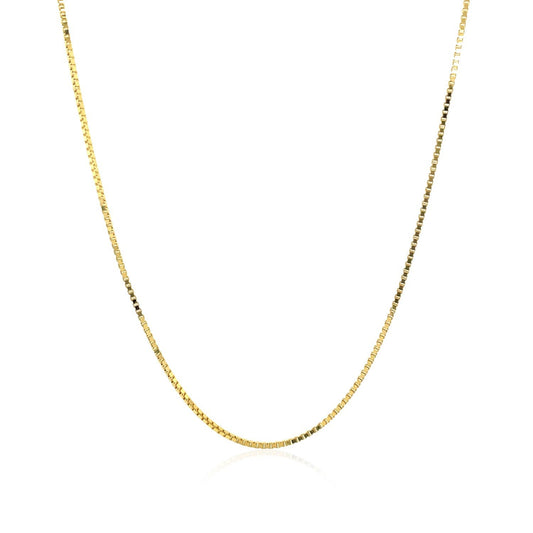 Cadena veneciana de oro amarillo de 18k y 0,8 mm