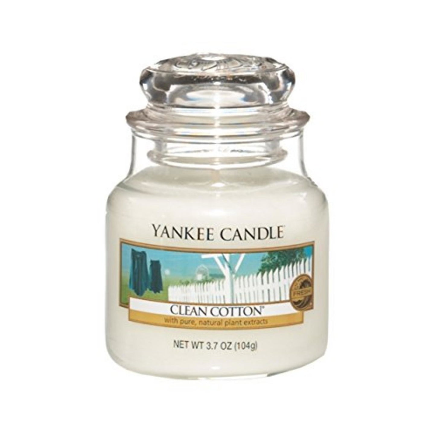 Yankee Candle, Clean Cotton, Scented Candle, 104 g