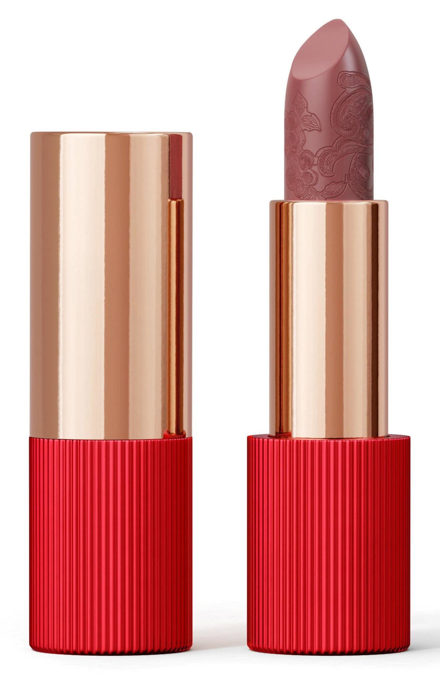 La Perla, Matte Silk, Matte, Cream Lipstick, 101, Nude Red, 3.5 g