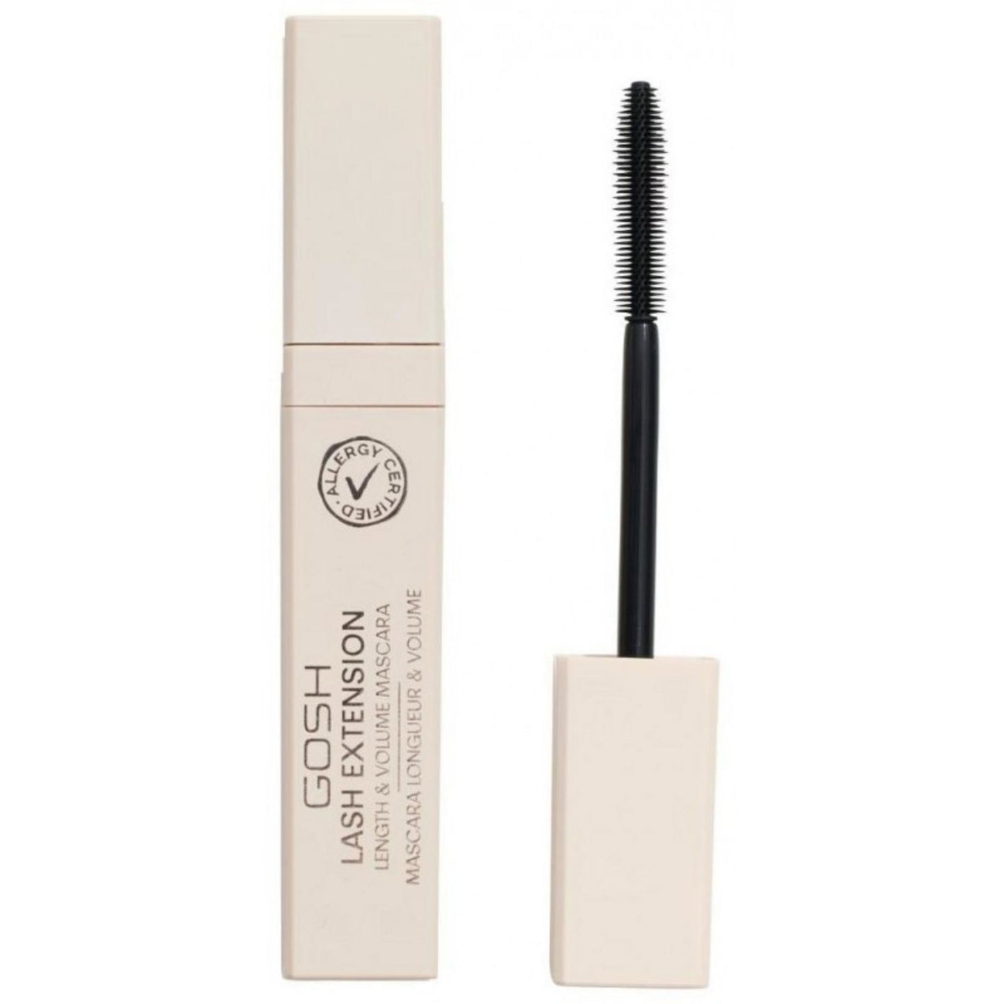 Gosh, Lash Extension, Lengthening, Mascara, 001, Black, 7 ml