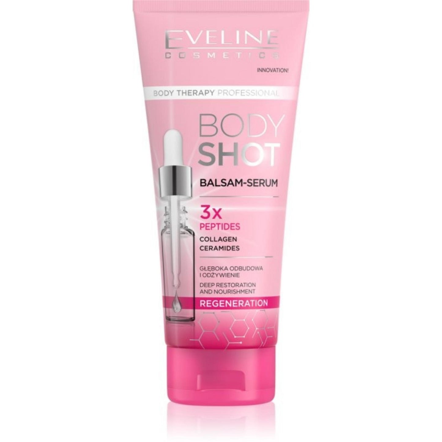Eveline Cosmetics, Body Therapy Professional, Peptide, Collagen, Ceramide, Regenerating, Morning, Balm, 200 ml