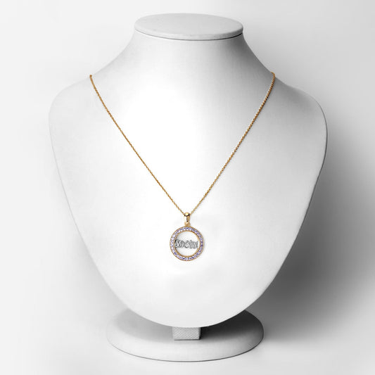 Colgante de plata de ley .925 con tanzanita genuina de 0.64 quilates