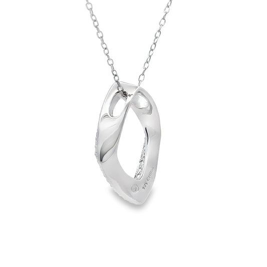 Colgantes de moda de plata de ley con diamantes auténticos de 0,02 ct