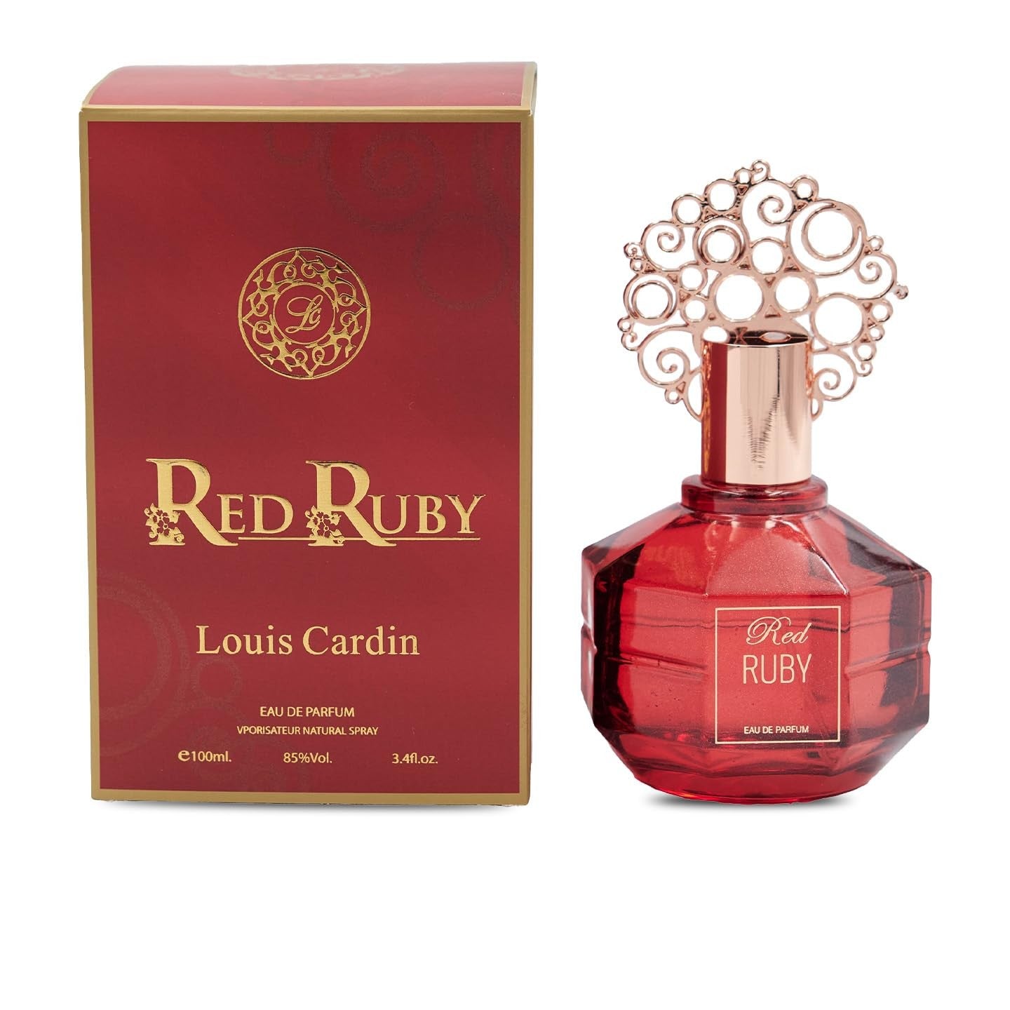 Louis Cardin, Red Ruby, Eau De Parfum, For Women, 100 ml