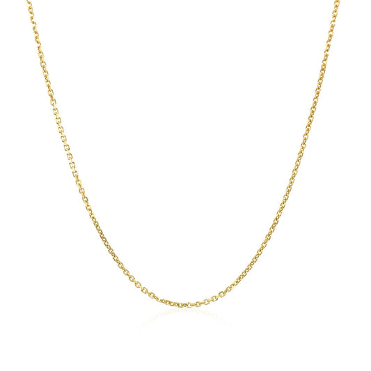 Cadena de cable de oro amarillo de 10k de 1.1mm