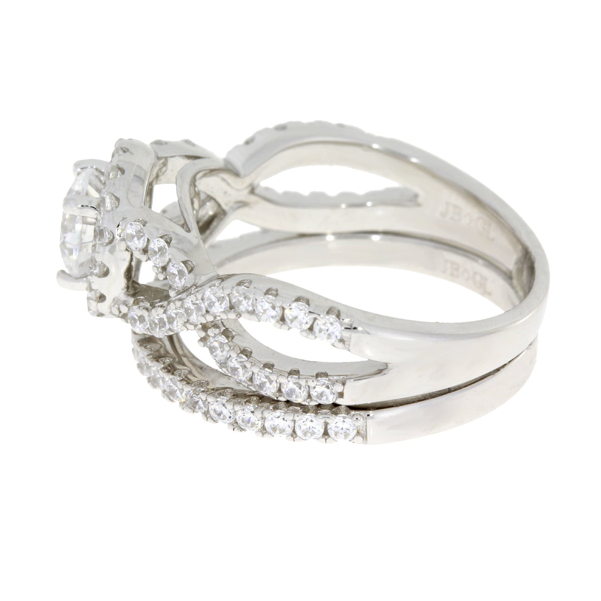 Circonio Cúbico CZ SS Plata Esterlina Nupcial