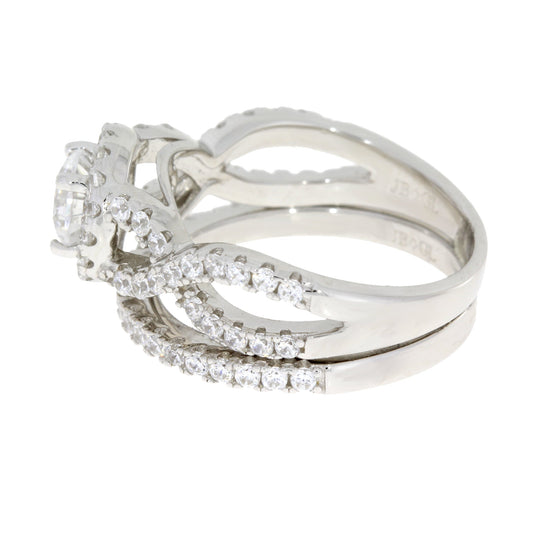 Circonio Cúbico CZ SS Plata Esterlina Nupcial