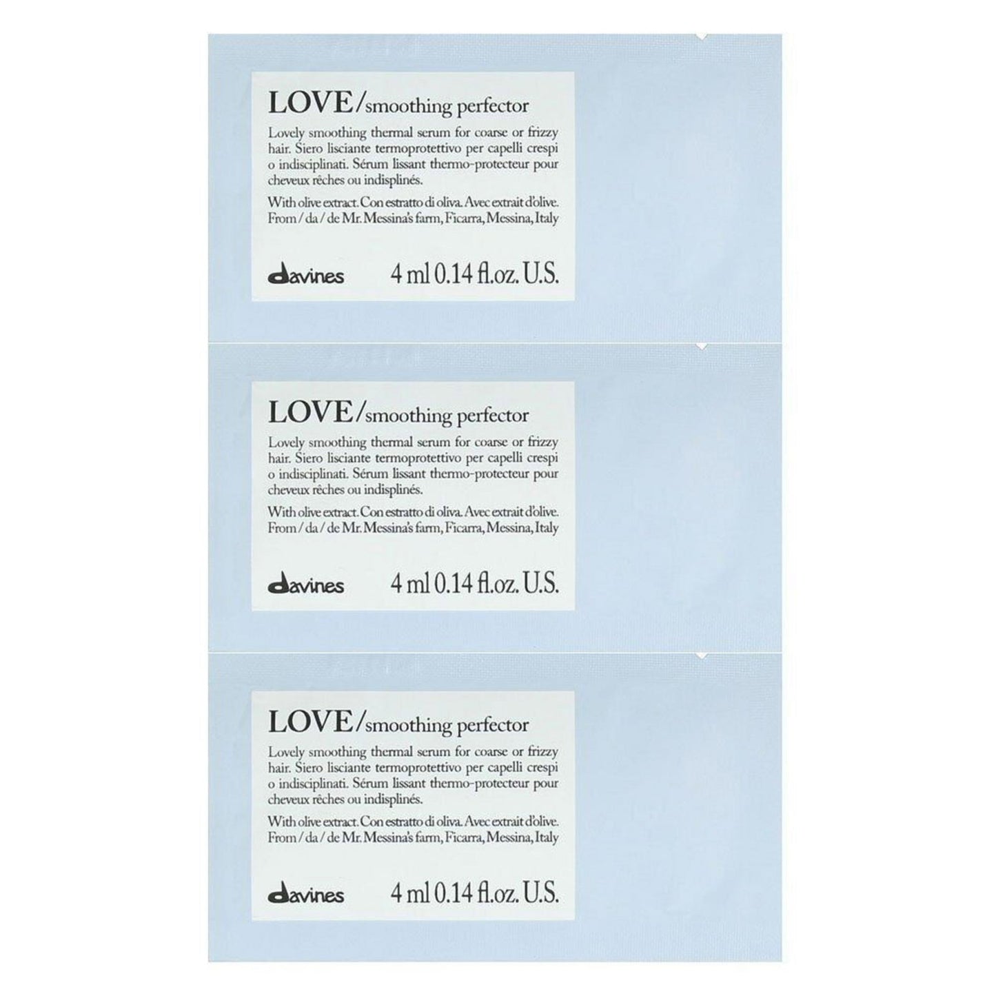 Davines, Love, Hair Leave-In Cream Treatment, 12 pcs, 4 ml