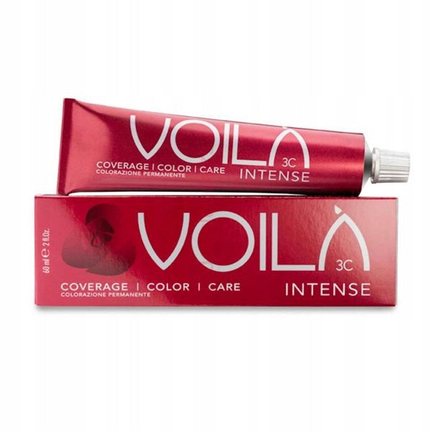 Intercosmo, Voila 3C Intense, Permanent Hair Dye, 7.4 Medium Copper Blonde, 60 ml