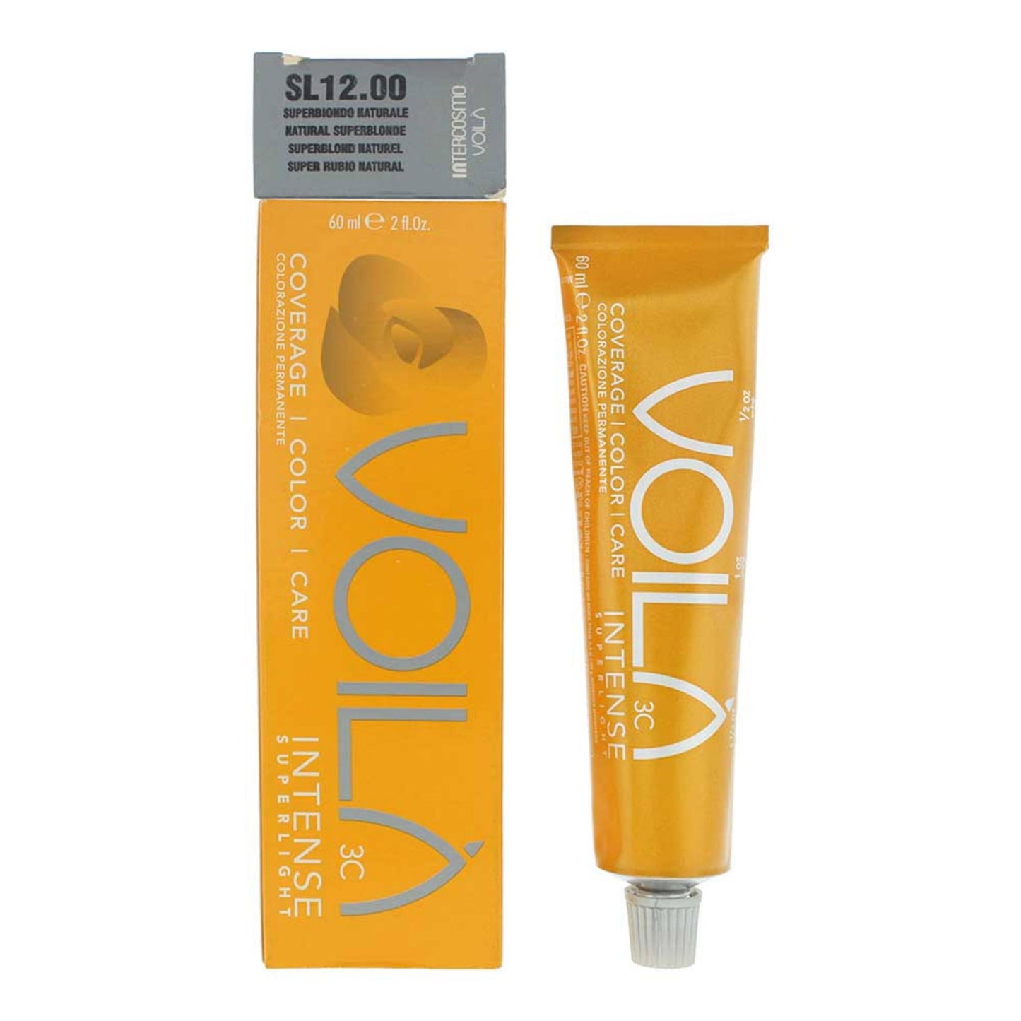 Intercosmo, Voila 3C Intense Superlight, Permanent Hair Dye, Natural Superblonde, 60 ml