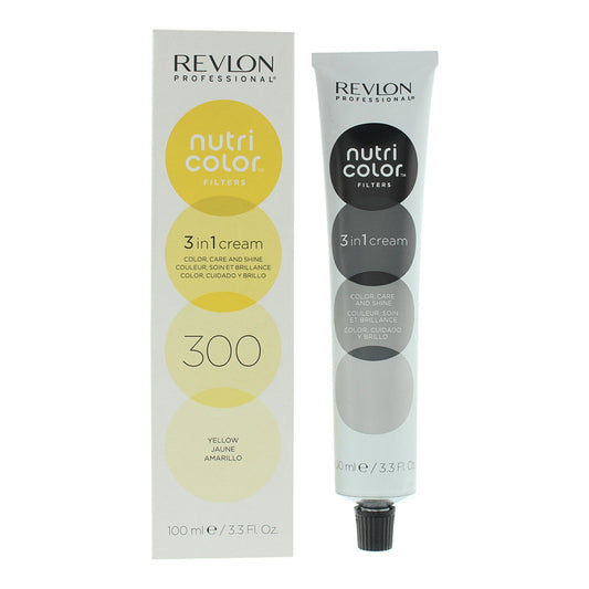 Revlon, Nutri Color Filters, Hair Colouring Cream Mask, 300 Yellow, 100 ml