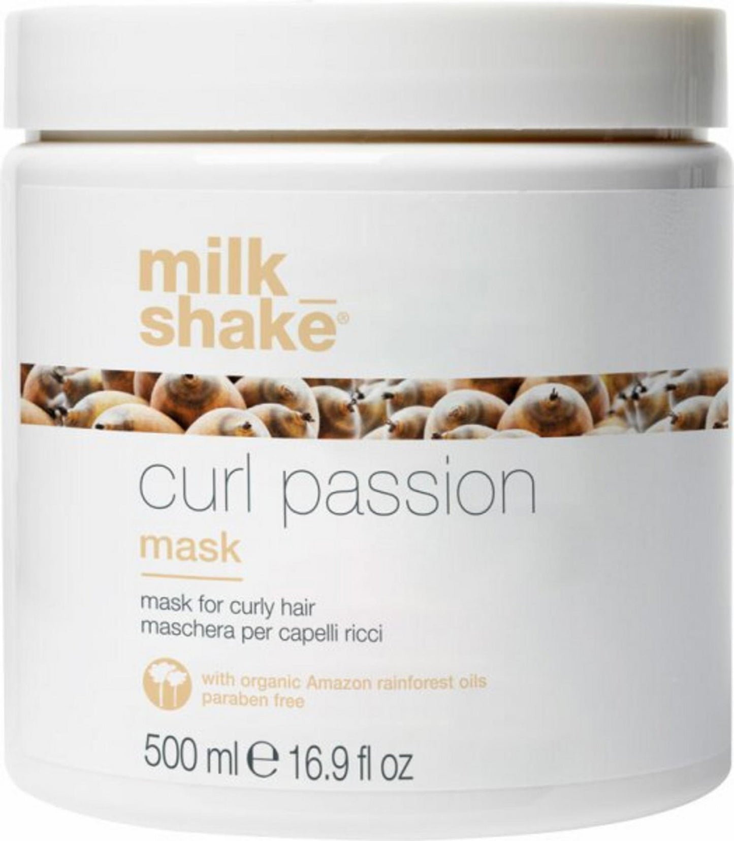 Milk Shake, Passion Deep Hydration Mask for Curly Hair, Hair Treatment Cream Mask, Hydrating, 500 ml
