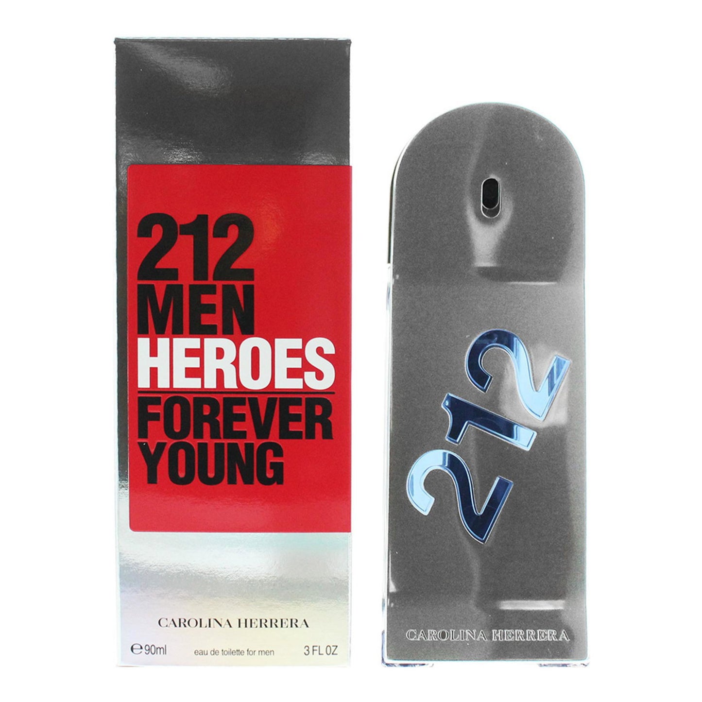 Carolina Herrera, 212 Heroes Forever Young, Eau De Toilette, For Men, 90 ml