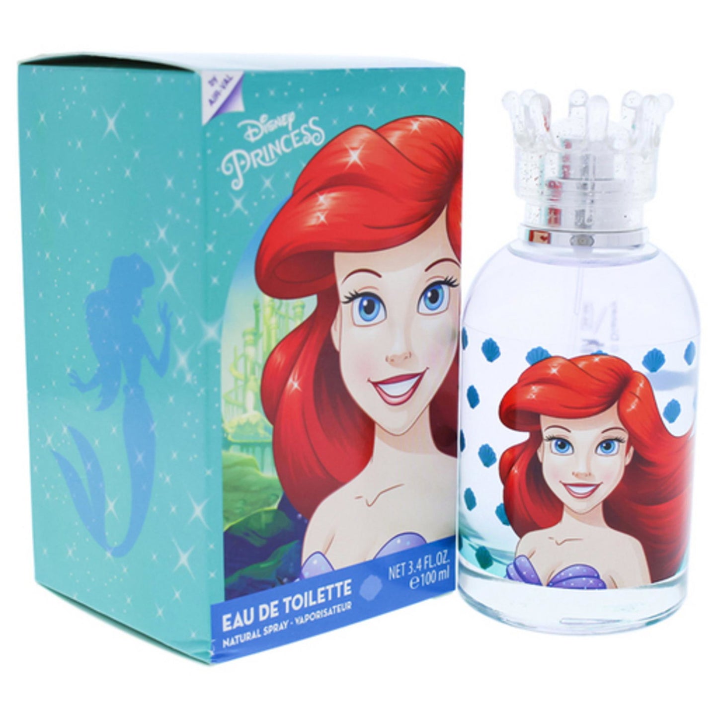 Disney, Princess Ariel, Eau De Toilette, For Girls, 100 ml
