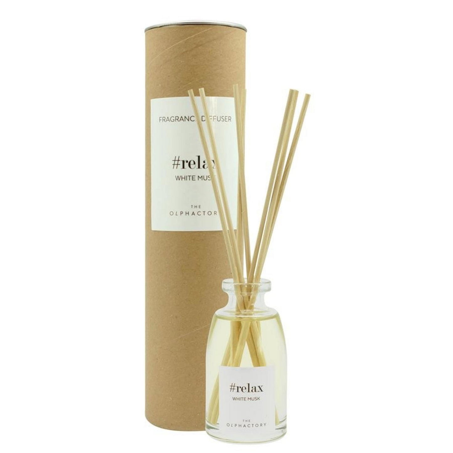 The Olphactory, Relax White Musk, Fragrance Sticks, Aroma Reed Diffuser, 100 ml