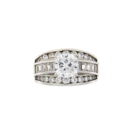Circonio Cúbico CZ SS Plata Esterlina Nupcial