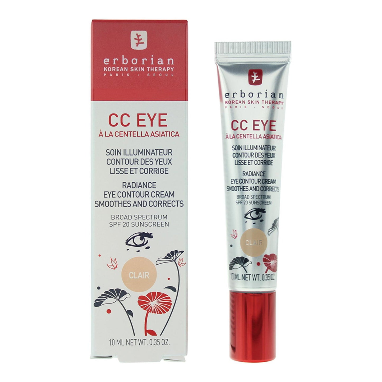 Erborian, CC, Radiance, Eye Cream Concealer, Clair, 10 ml
