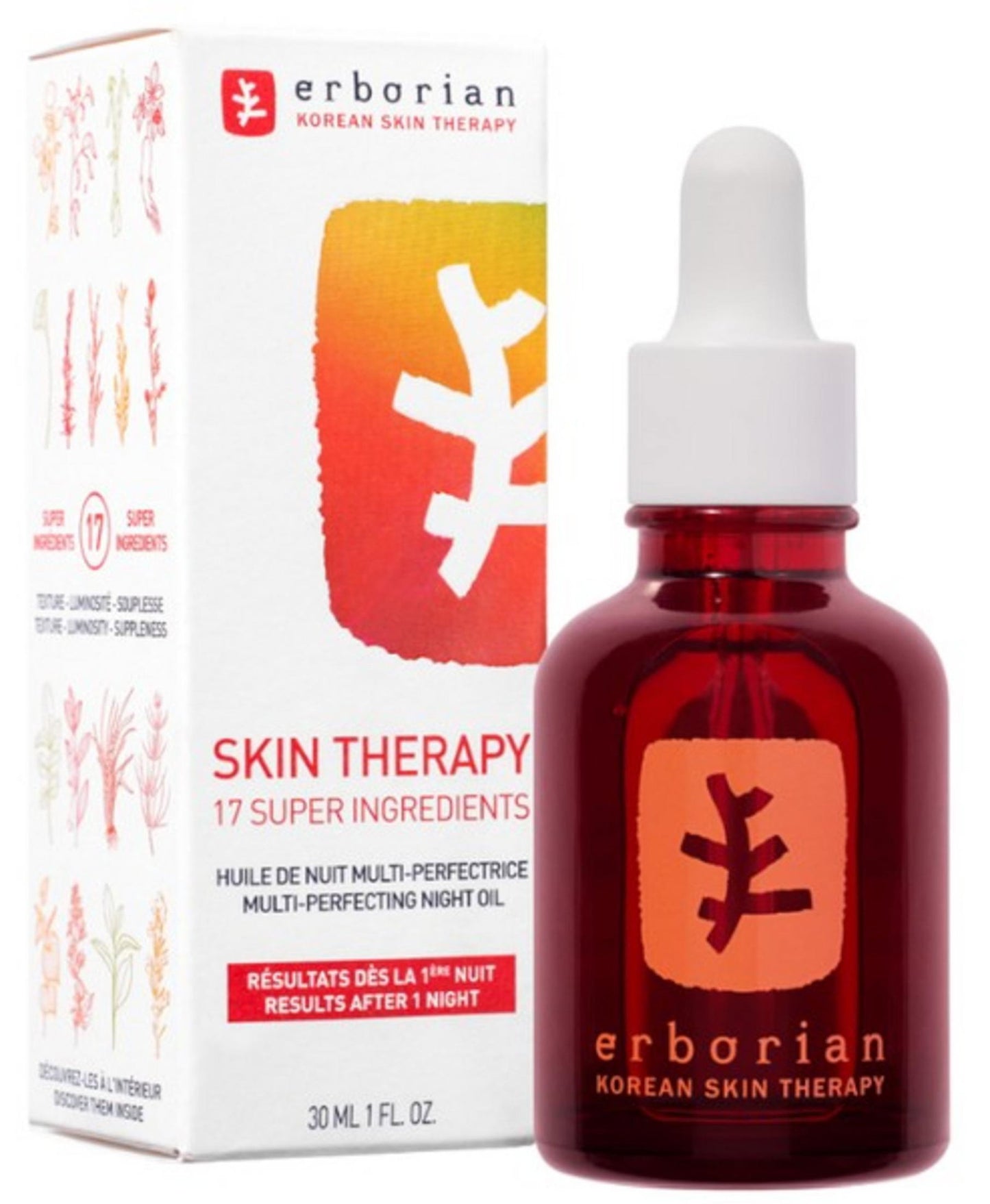 Erborian, Skin Therapy Multi Perfecting, Anti-Imperfection, Night, Serum, For Face, 30 ml