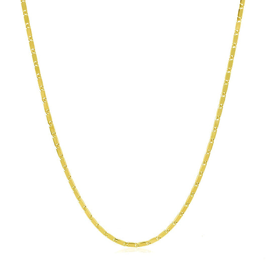 Cadena con colgante Lumina de oro amarillo de 14k y 1,0 mm