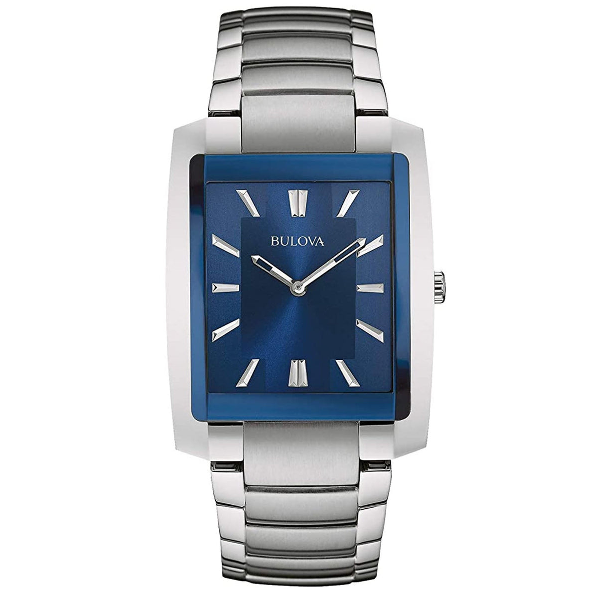 Bulova Men's Classic Watch 36mm Blue Dial Silver Bracelet