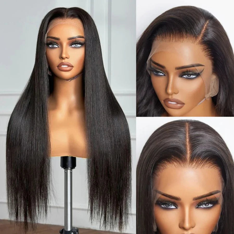 Bone Straight Lace Frontal Wig | 180% Density | Raw Indian Remy Hair | 12-24 Inch Luxegan