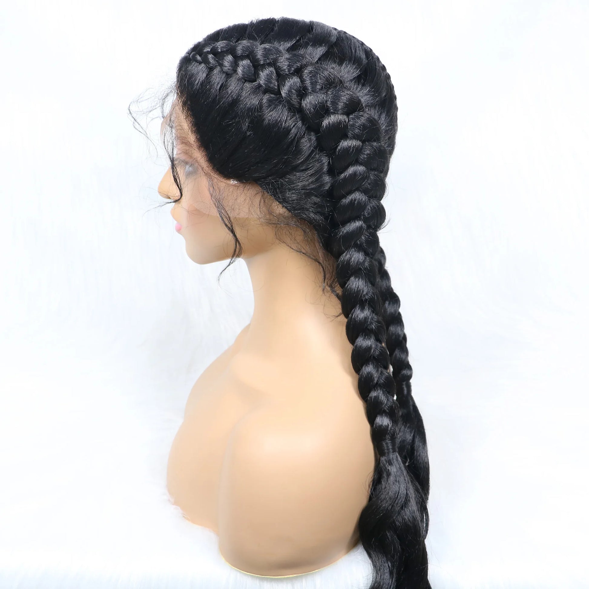 KIMA Double Dutch Braids Wig | Natural Wave Hair & Baby Hair Luxegan