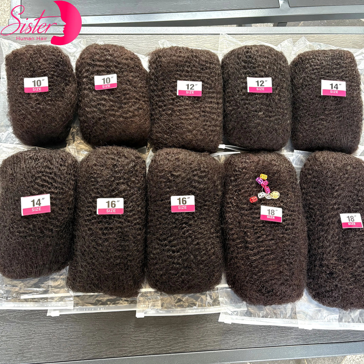 4C Afro Kinky Human Hair Bulk | Locs, Twists & Braids Extensions | 10-18in