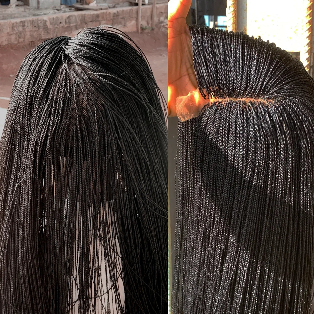 Senegalese Twist Wig | Micro Million Twists | Afro Braided Wig | Glueless Lace Front