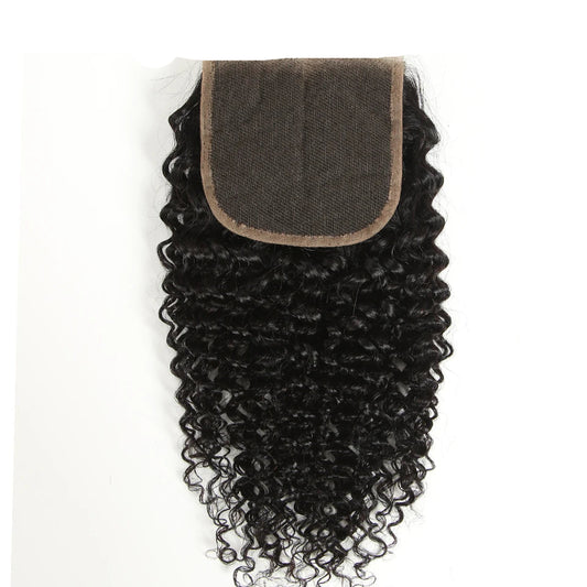 4x4 Kinky Curly HD Transparent Lace Closure | 180% Density Brazilian Remy Hair Luxegan