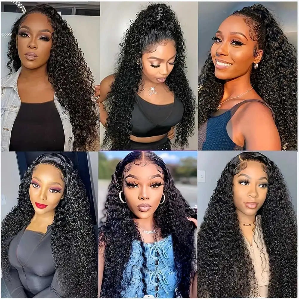 Water Wave Brazilian Human Hair Bundles | Sophisticated "Curly Weaving" Silhouette | Elegant 28-32 Inch Remy Hair Extensions | "Dignified" Natural Loose Deep Wave Bundles for Radiant Versatile Styling Luxegan